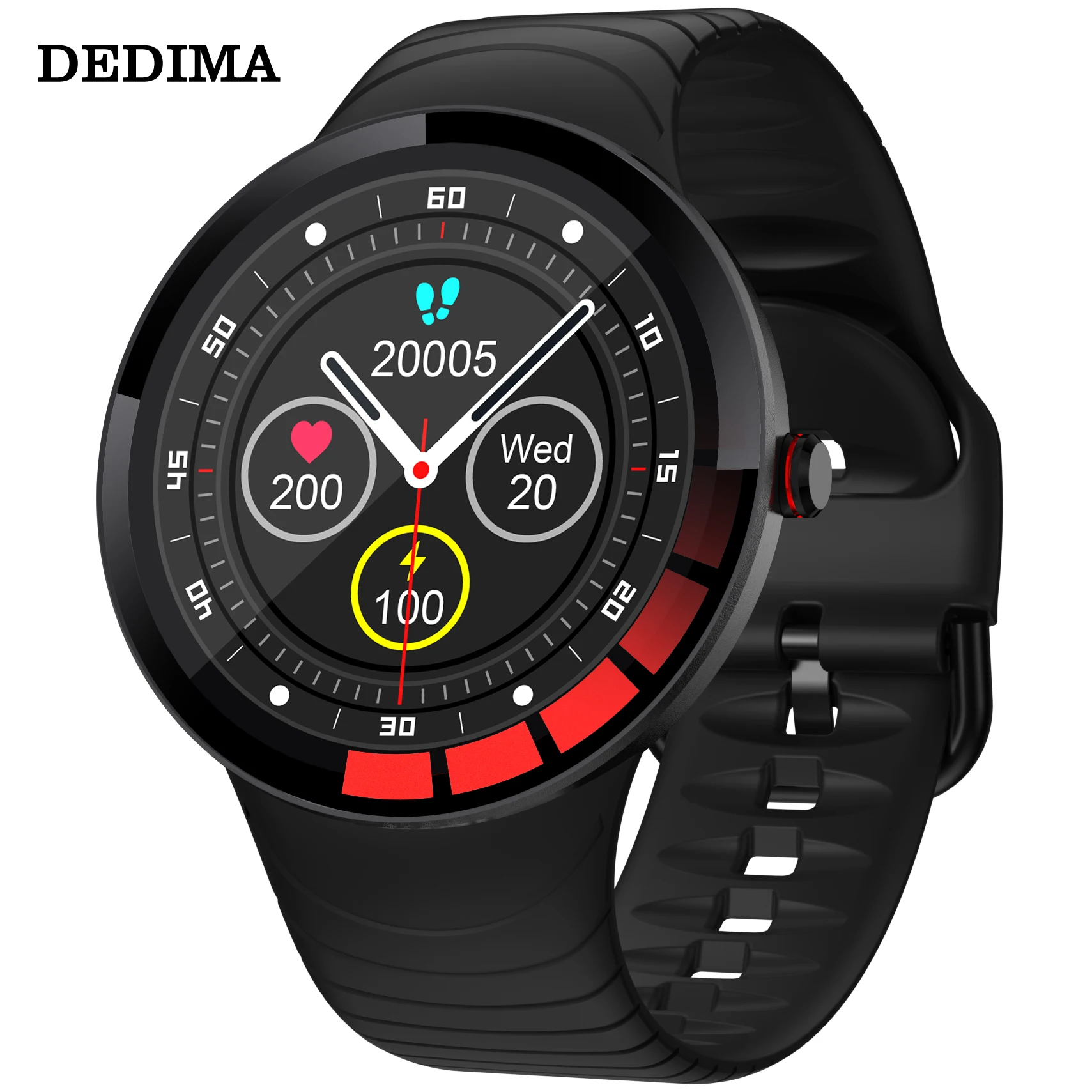 In stock DEDIMA Verge Lite Smartwatch IP68 Smart Watch GPS GLONASS Long Battery Life AMOLED Display for Android iOS