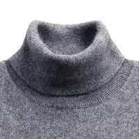 turtleneck men cashmere cotton blend pullover jumper 2020 autumn winter sweater