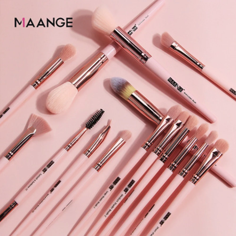 

Pro 15 Pcs/Lot Foundation Makeup Brushes Set Eyeshadow Blending Eyeliner Eyelash Eyebrow Brush Beauty Makeup Tools Maquiagem