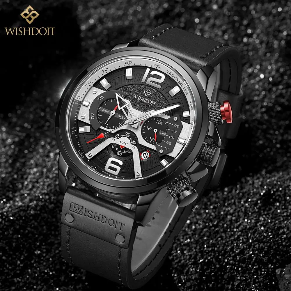 Часы WISHDOIT мужские наручные в стиле милитари роскошные брендовые