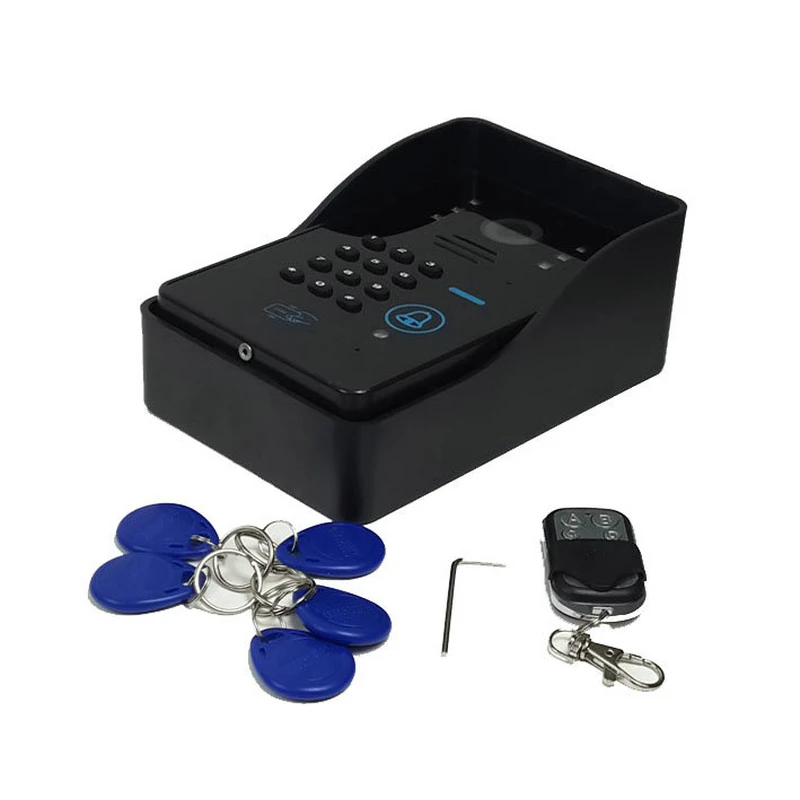

YobangSecurity Video Intercom 7"Inch Monitor Wired Video Doorbell Door Phone Intercom RFID Access Control 1 Camera 2 Monitor