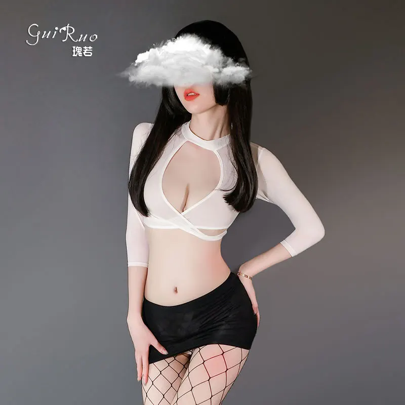 Ажурные чулки сексуальная юбка для секса эротические костюмы платье косплея