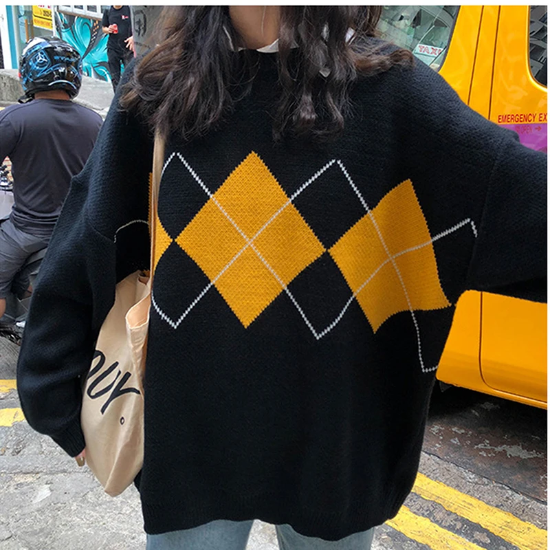 

Free Size Korean Style Casual Style Diamond Loose Net Red Pullover Sweater Sweater Coat Jacket Women 2021 New