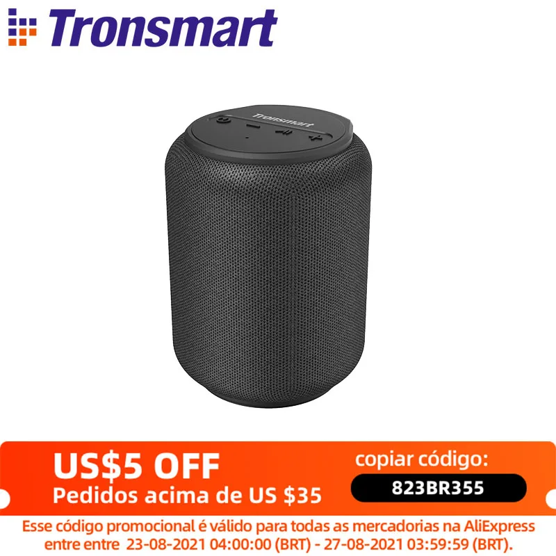 Tronsmart T6 Mini Bluetooth Колонка IPX6 360 градусов с функцией объемного звучания|Портативные