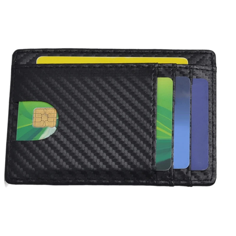 

JINBAOLAI Rfid Men Wallet Small Leather Credit Card Holder Business Men Mini Wallet Coin Purse Female