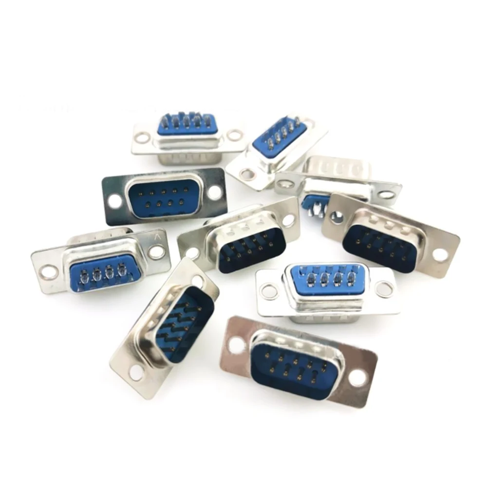10 шт. DB9 RS232 9PIN D Sub Женский Мужской крепление на печатную плату пайкой серийный