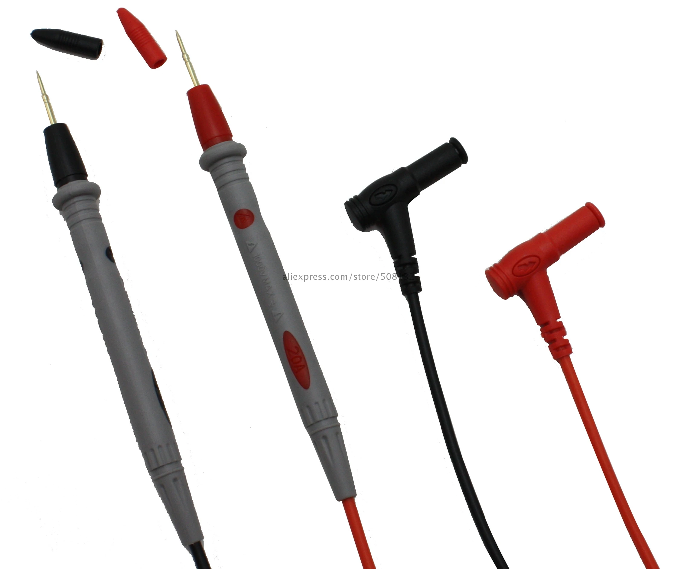 Digital Multimeter PVC Test Leads 4mm Banana Plug Electrical Probe 20A 1000V | Инструменты