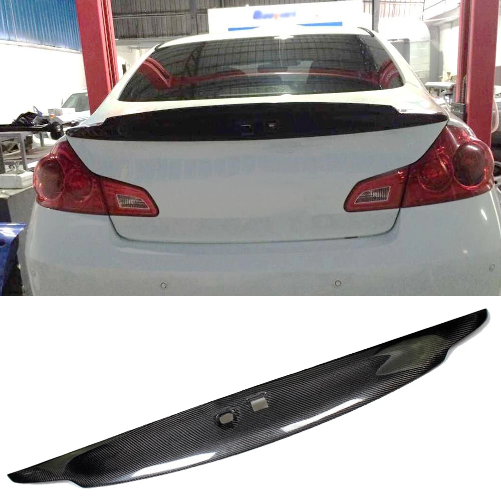 Углеродное волокно сзади загрузки утка спойлер крыло для Infiniti G37 4 двери база