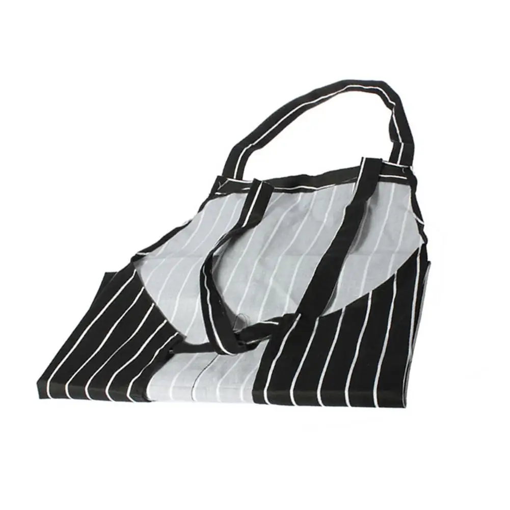 Длинный модный фартук в клетку для мужчин и женщин полосатый с карманом на талии