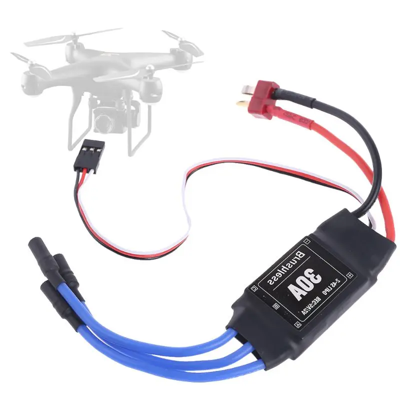 Бесколлекторный мотор Rc 30A ESC 2-4S электрический регулятор скорости с 5V 2A BEC для