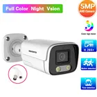 Камера видеонаблюдения 5MP AHD, наружная Водонепроницаемая полноцветная аналоговая камера видеонаблюдения с ночным видением, H.265 BNC Cam XMEYE 2MP