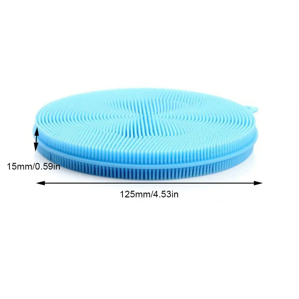 Silicone Sponge Dish Washing Kitchen Scrubber Food-Grade Dishes Multipurpose Sponges Non Stick Cleaning Kitchen Brush