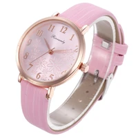 number simple dial design women fashion watches qualities retro ladies wristwatches casual leather female watch montre femme
