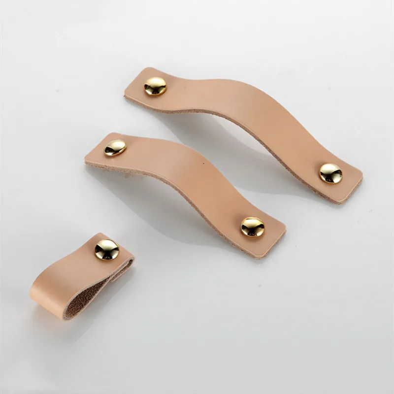 

KK&FING European Soft Leather Cabinet drawer Handles Drawer Pulls kitchen Wardrobe Cupboard Door Knobs Furniture Handle Hardware