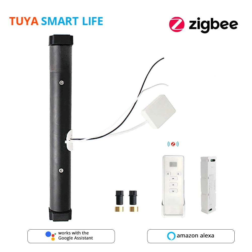 Двигатель для потайного двигателя Tuya Zigbee алюминиевых римских штор с сотовой