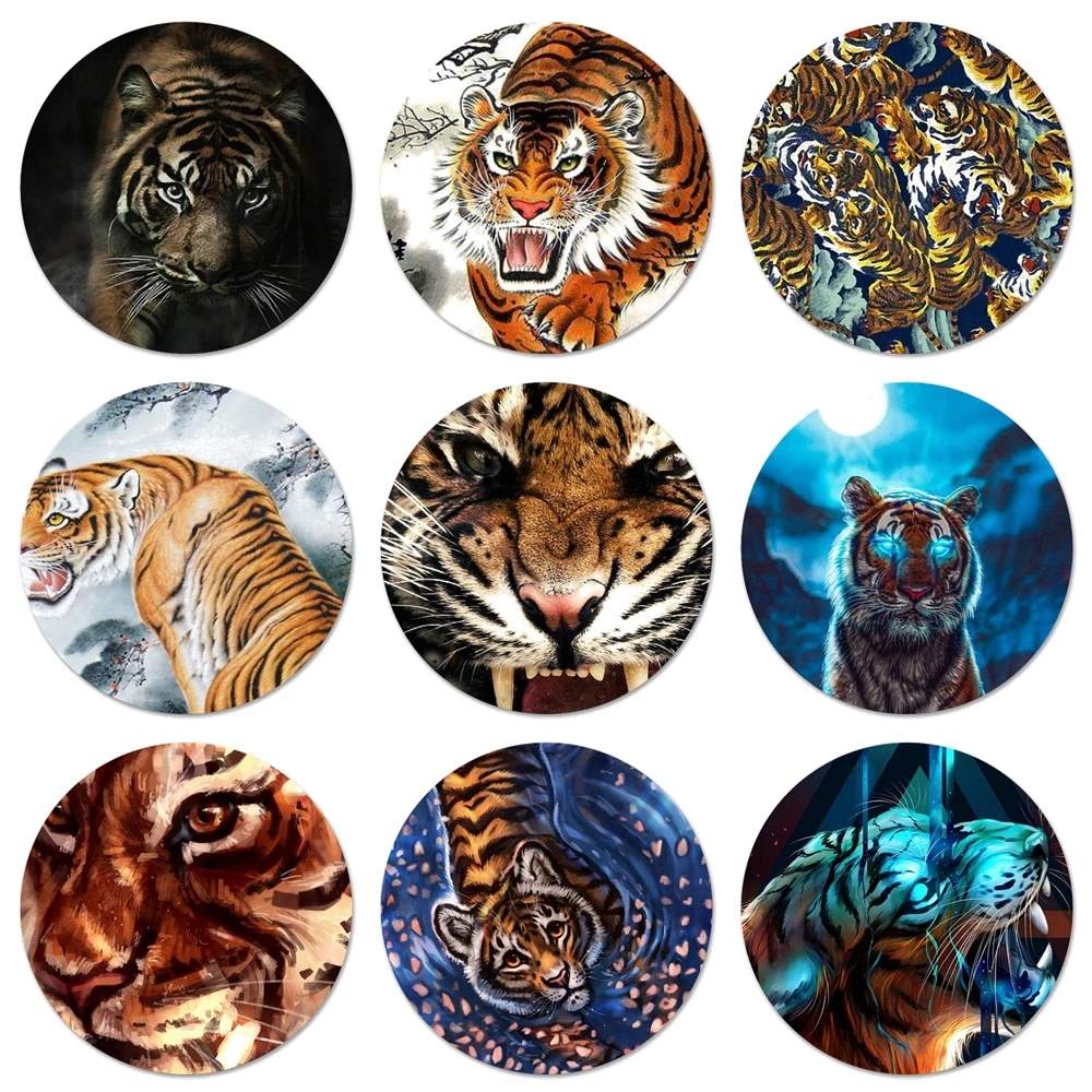 

Значки в виде льва, тигра, значок, металлические значки для телефона