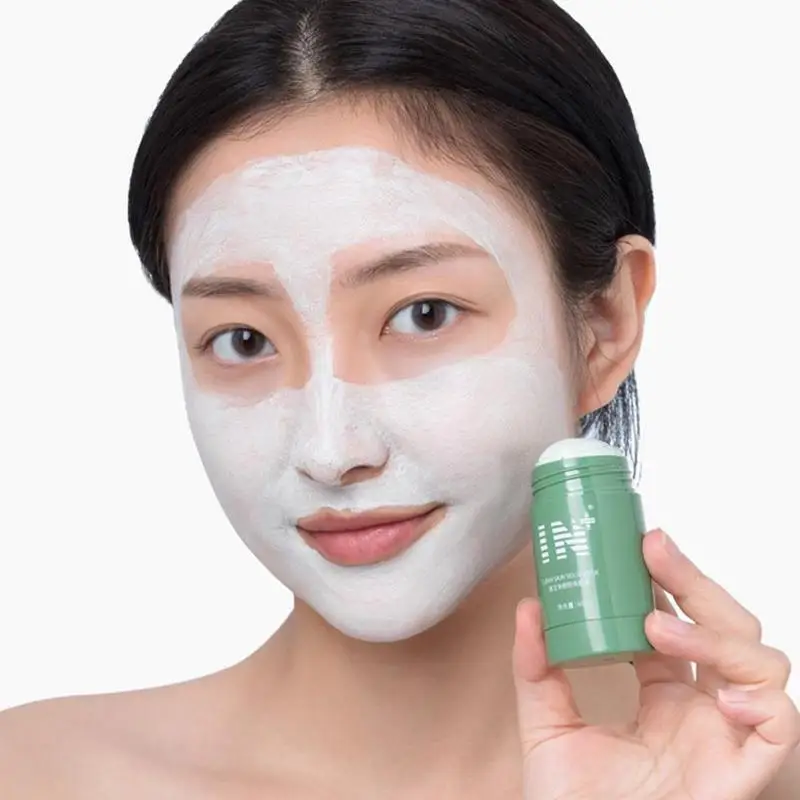 

40g Cleansing Green Mask Solid facial skin care products Oil Control Remover Blackhead l Shrink Pores Deep Cleansing Face Mask