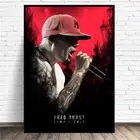Холст Fred Durst - Limp Bizkit, настенный музыкальный певец, художественный принт, современный плакат, настенные картины, декор для гостиной