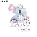 Набор стильных наклеек для детей, футболка с аппликацией сделай сам, термопечать, виниловые наклейки для девочек