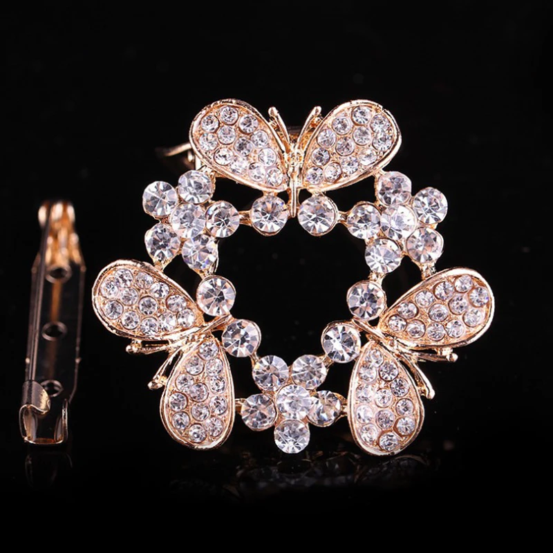 

Брошь-цветок из искусственного жемчуга свадебные аксессуары ювелирные изделия высокого качества Винтажная брошь золотистого цвета шпильк...