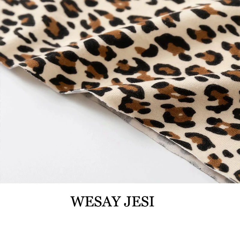 

WESAY JESI 2021 Summer Women's New Sling Animal Print Leopard Zebra Print Lace Sexy Slim Short Crop Top