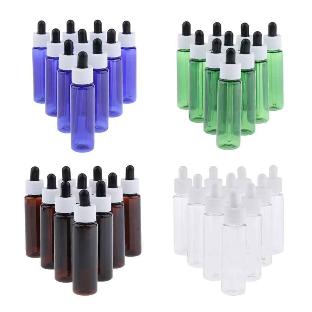 10 шт. многоразовые Пустые капельницы пипетки эфирные масла флакон для духов 30