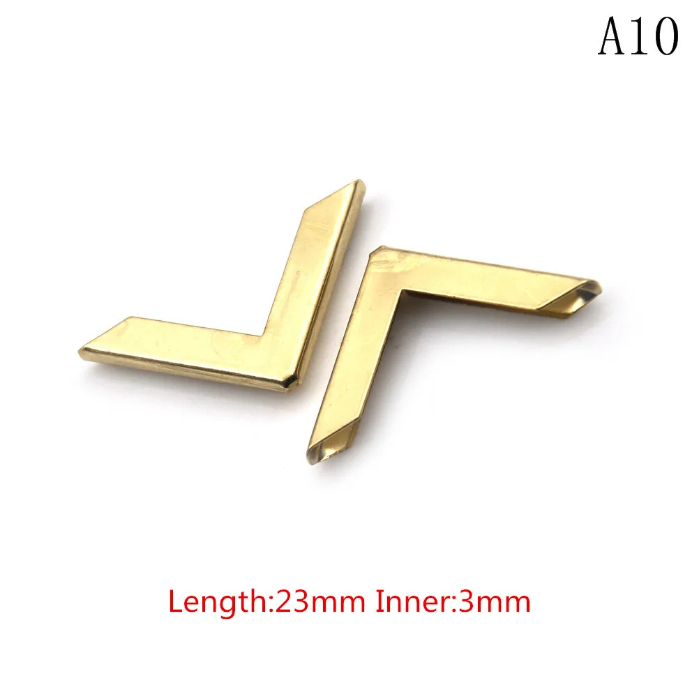 

12PCS Book Corner Protector Box Book Scrapbook Metal Album Corner Decorative Protector Cover For Antique Brass Jewelry