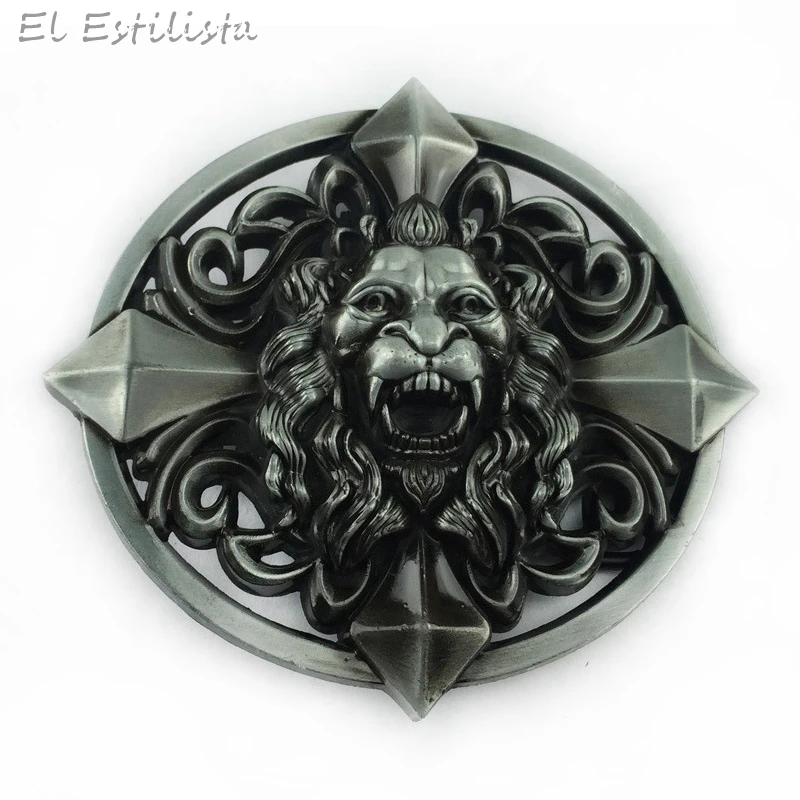 Классический Латунный ремень с пряжкой в виде животного и металлическими