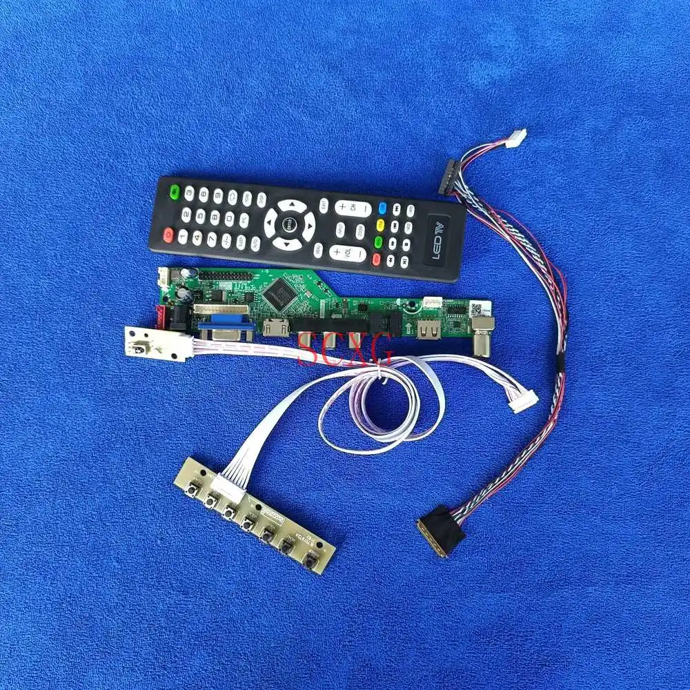 

HDMI-compatible USB AV VGA 40 Pin LVDS 1366*768 Screen drive board Fit HB133WX1/LT133EE10000/LT133EE10300 Kit WLED Signal analog