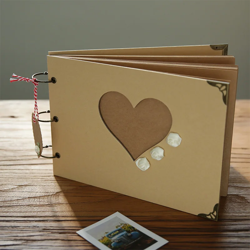 

Creative Diy Photo Album Handmade Scrapbook Family Stamp Photo Album Birthday Accessories Gifts Fotoalbum Home Decor DF50XC