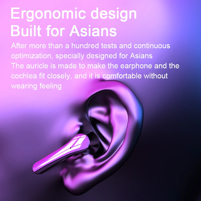 

Y18 TWS Bluetooth Earphones Control Button Wireless 5.0 Bluetooth Headhones Hifi Game Sport Earphone with Charging Box