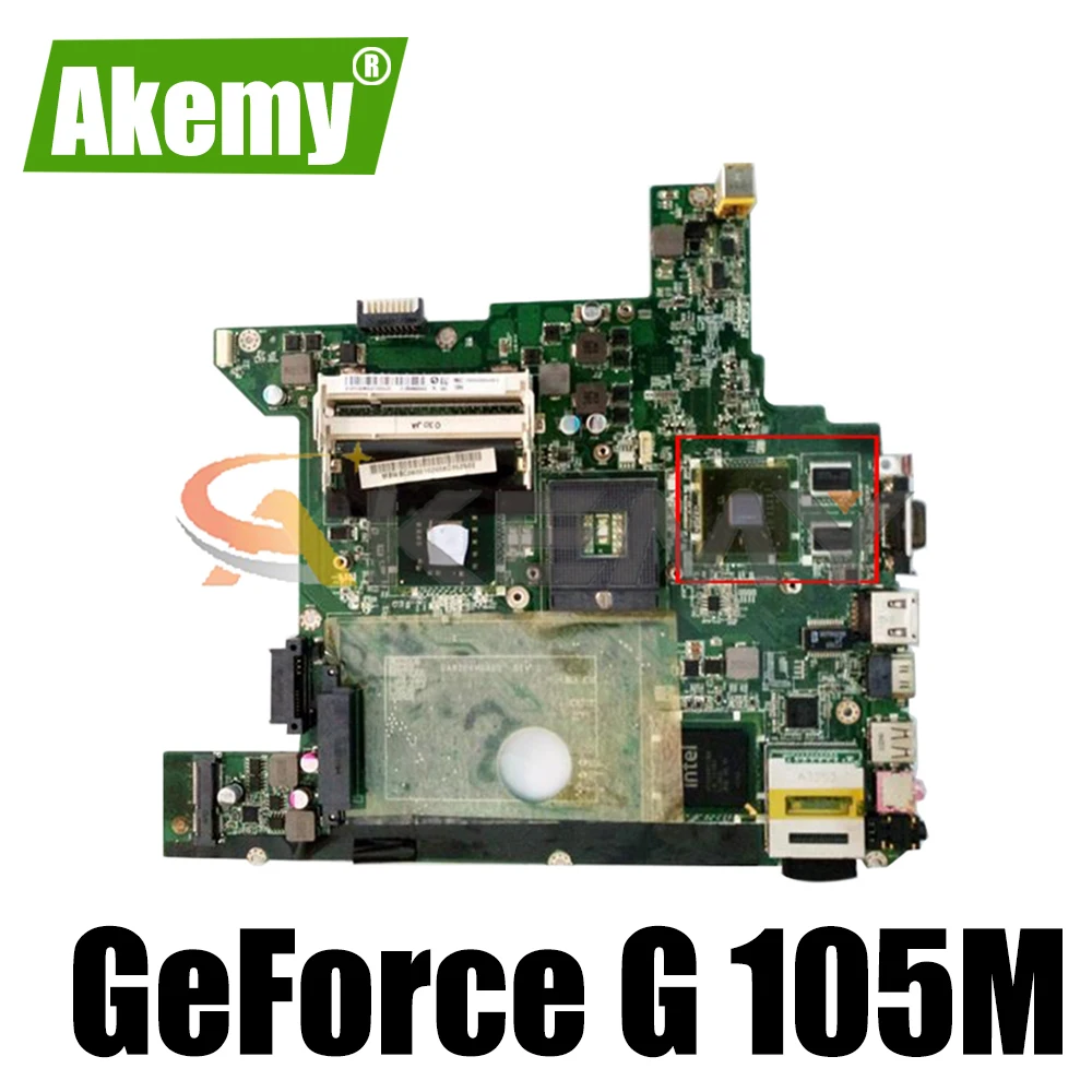 

Материнская плата AKEMY MBWBA06001 MB.WBA06.001 DA0Z06MB8D0 для Gateway NV44 NV48 NV4405H, материнская плата для ноутбука GeForce G 105M ddr2