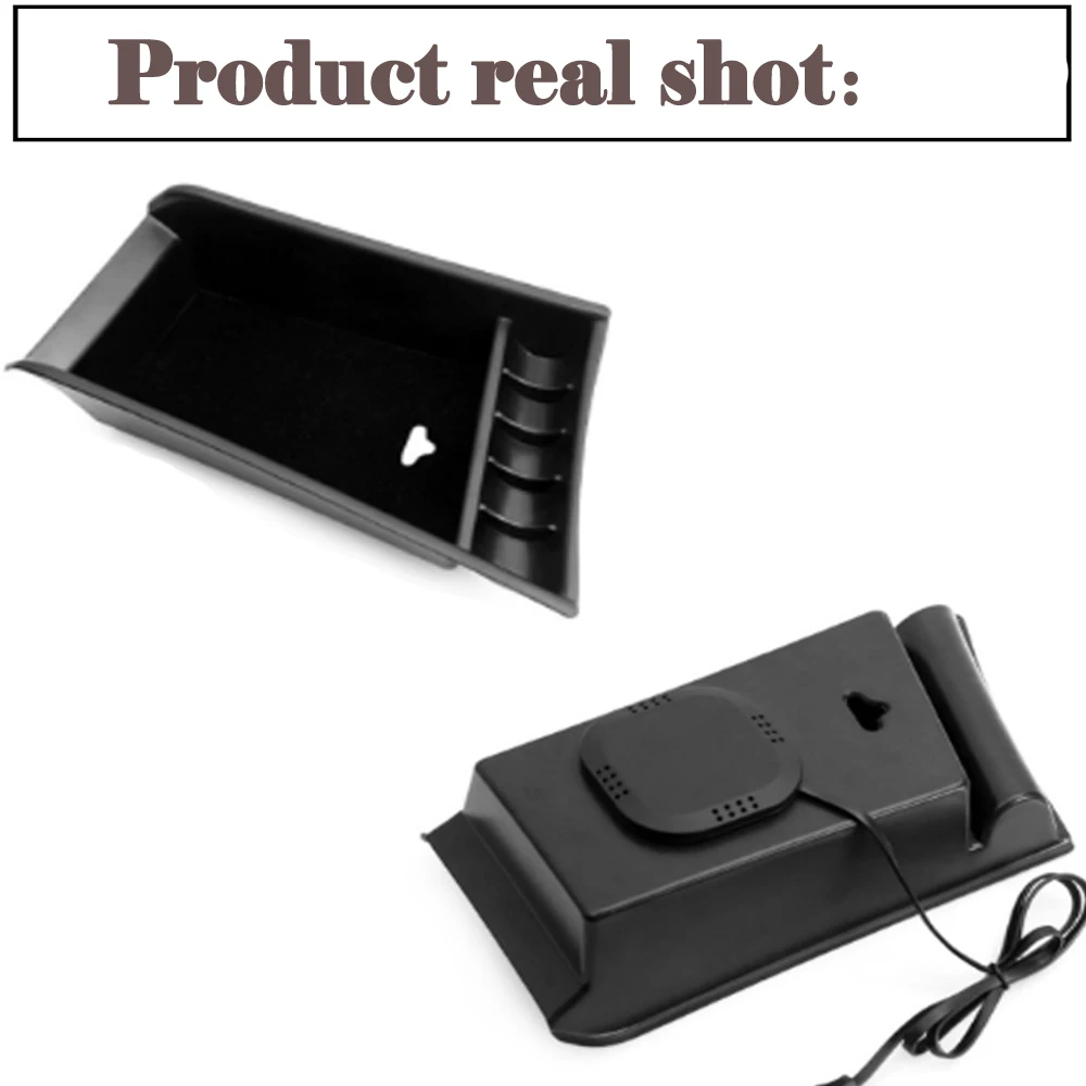 Беспроводное зарядное устройство для BMW QI умный держатель телефона ящик хранения