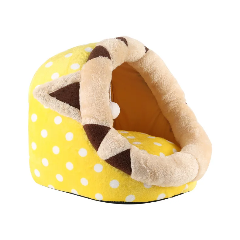 Кровать для кошек теплый дом и собак со съемным матрасом лежак клетки щенков