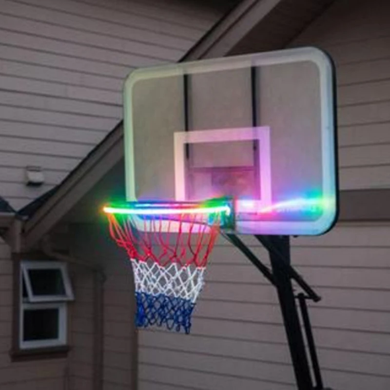 

Hoop Light LED Lit Basketball Rim Night Shooting Accessories Supplies For Kids Game Children Outdoor Toys Basketball Rim Night
