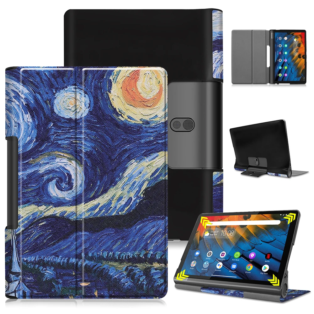 Чехол для lenovo Yoga Smart Tab YT-X705 10," чехол для планшета кожаный флип-чехол для lenovo Yoga Tab 5 YT-X705F защитный чехол