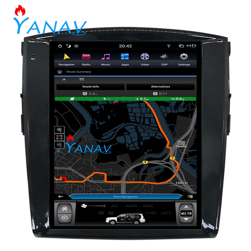 

Vertical screen android 9.0 system car gps multimedia video radio player For-Mitsubishi Pajero 4 V97/V93 car navigaton stereo