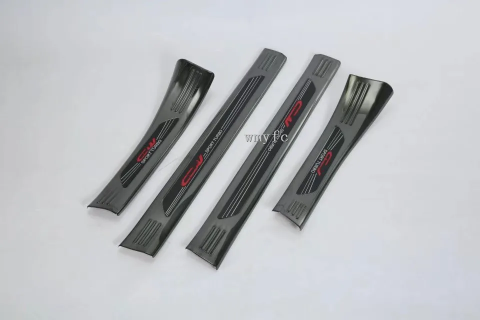 Аксессуары для стайлинга автомобилей 4 шт. 304 нержавеющая сталь порог пластина