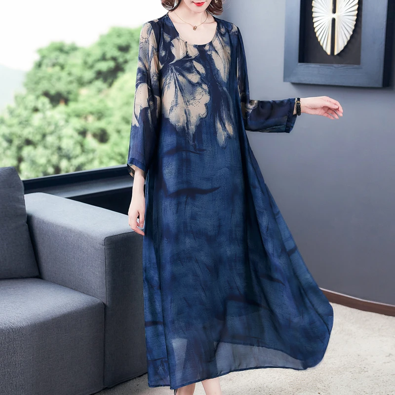 2020 летнее платье из искусственного шелка женское элегантное повседневные