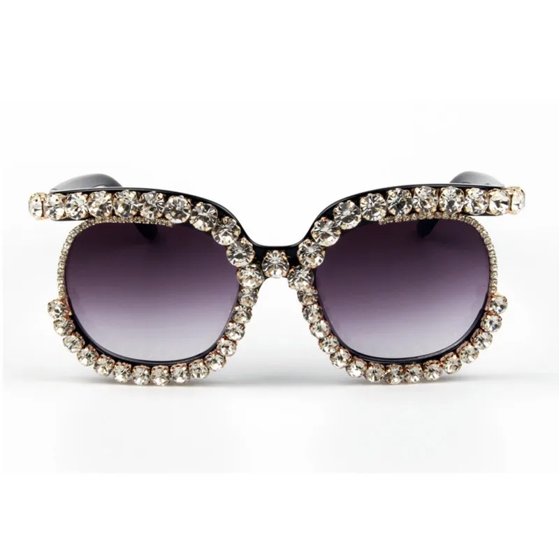 Негабаритных Для женщин солнцезащитные очки Элитный бренд формы &quotкошачий