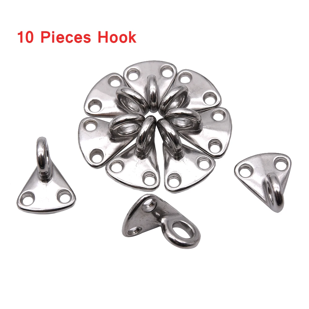 

10 Pieces Stainless Steel Boat Deck Fender Hook Polished Yacht Boat Marine Hardware Spring Fender Hook Snap Hanger Hanging