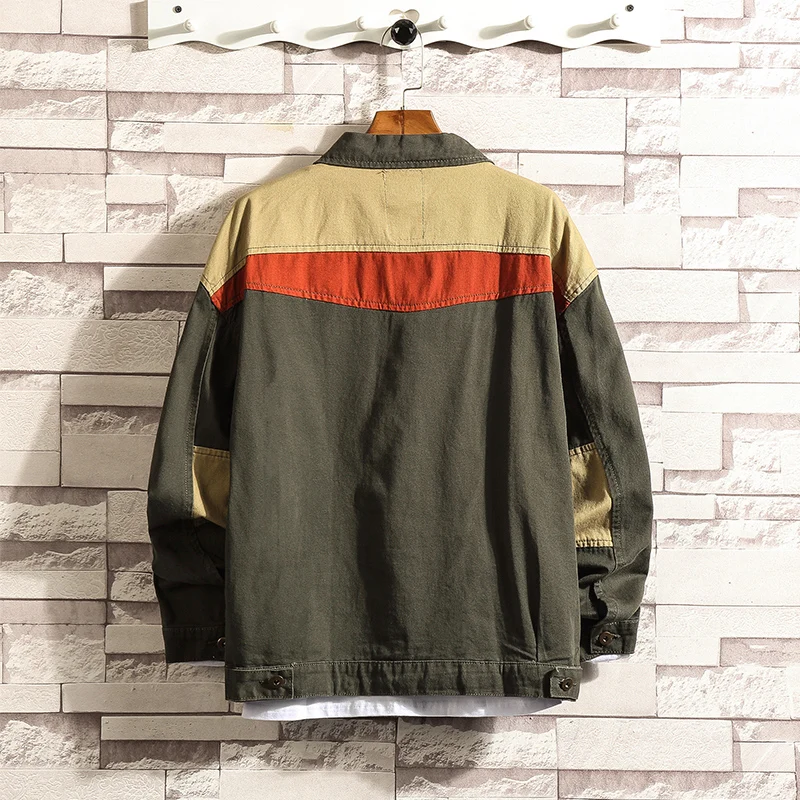 ВЕСНА Новинка осени модное простроченное Платье с куртка мужские свободные