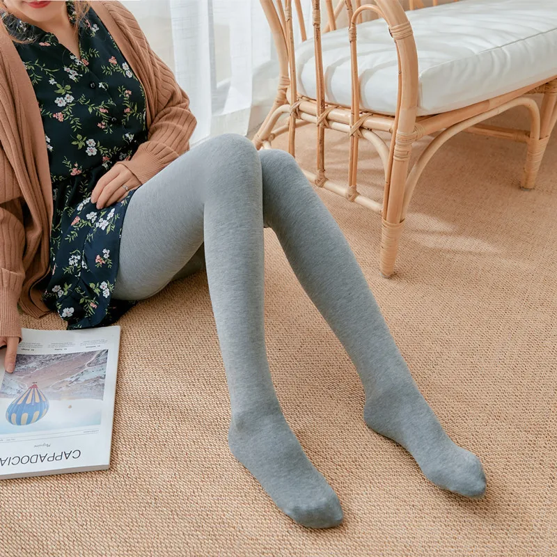 

Winter Women Leggings Warm Pants High Waist Pantyhose Through The Skin Leggings Women Solid Color Comfortable Women's Clothing