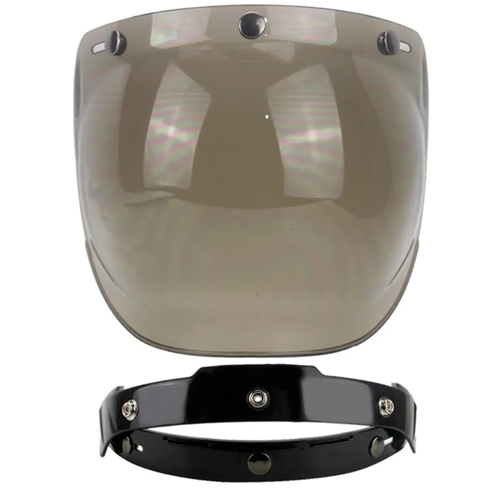 gray- frame Универсальная откидывающаяся линза, пузырчатая маска Vizier Gezicht Shield, винтажная Ретро мотоциклетная маска - Цвет: gray- frame