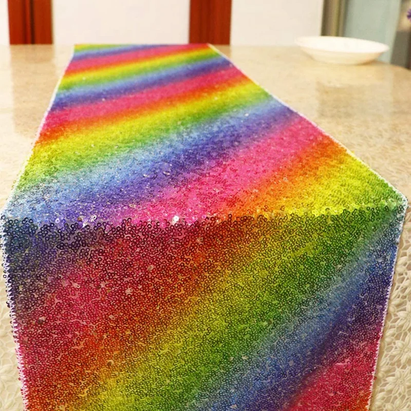 Набор из 2 разноцветных столовых приборов ручной работы с радужными пайетками