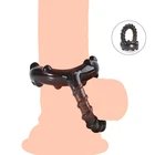 Мужской мастурбатор кольцо-рукав для пениса, многоразовый, с презервативом задержка семяизвержения, презерватив для увеличения пениса, кольцо-удлинитель пениса