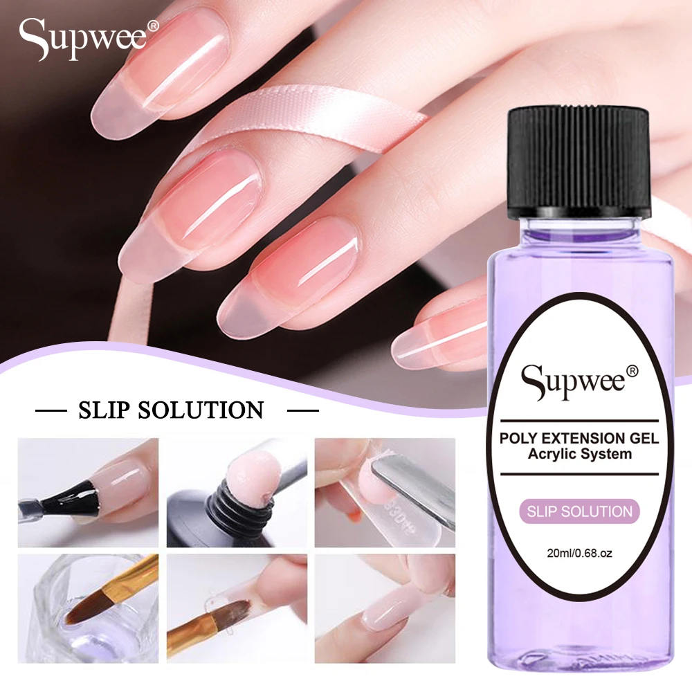 

SUPWEE 15ml Poly Nail Gel Glitter Extensions Semi Permanent Nail All For Manicure Poly Builder Gel Semi Permanent Soak Off Nails