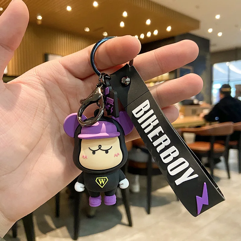 

Mouse Cute Creative Cute Cartoon Keychain Korean Version Personality Trend Couple Key Chains Bag Pendant Cute Key ring 2021