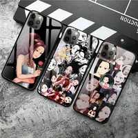 momo yaoyorozu phone case tempered glass for iphone 12 mini 11 pro xr xs max 8 x 7 6s 6 plus se 2020 12 pro max mini momo case