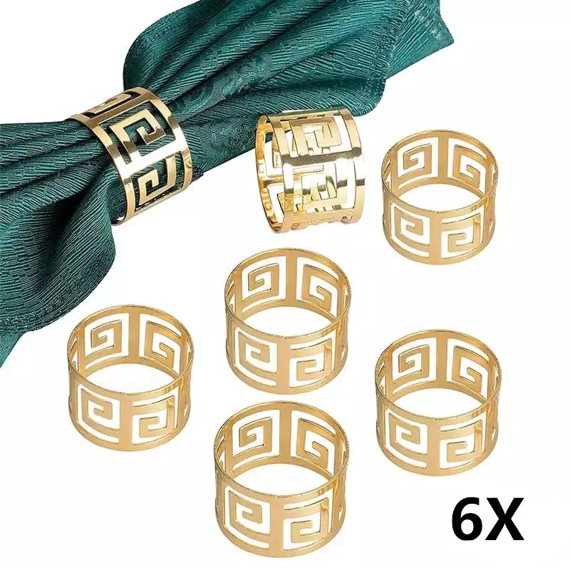 

Кольца для салфеток металлические 6 шт